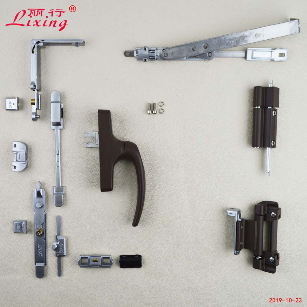 麗行牌20槽跨時(shí)代型斷橋內(nèi)開(kāi)內(nèi)倒類(lèi)  /隔熱窗用鎖600以上、600以下平開(kāi)上懸三翼合頁(yè)600以下