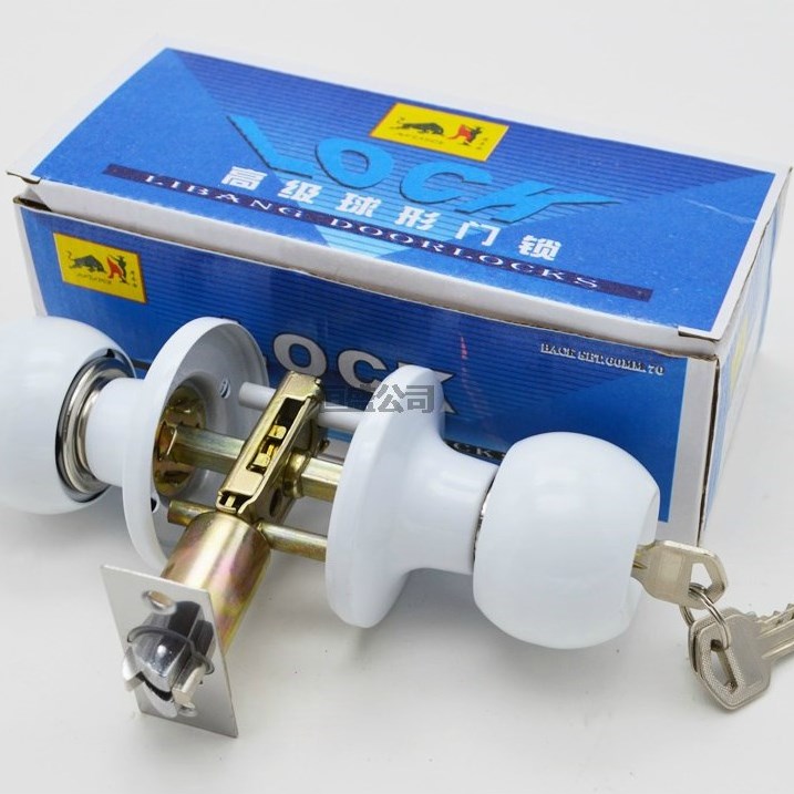 立邦牌3067三柱式球形門鎖類/塑鋼鋁合金三插門鎖噴白、亮光三插